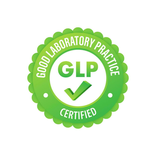 GLP certified seal — Good Laboratory Practice at Micropex Pharma India Pvt Ltd